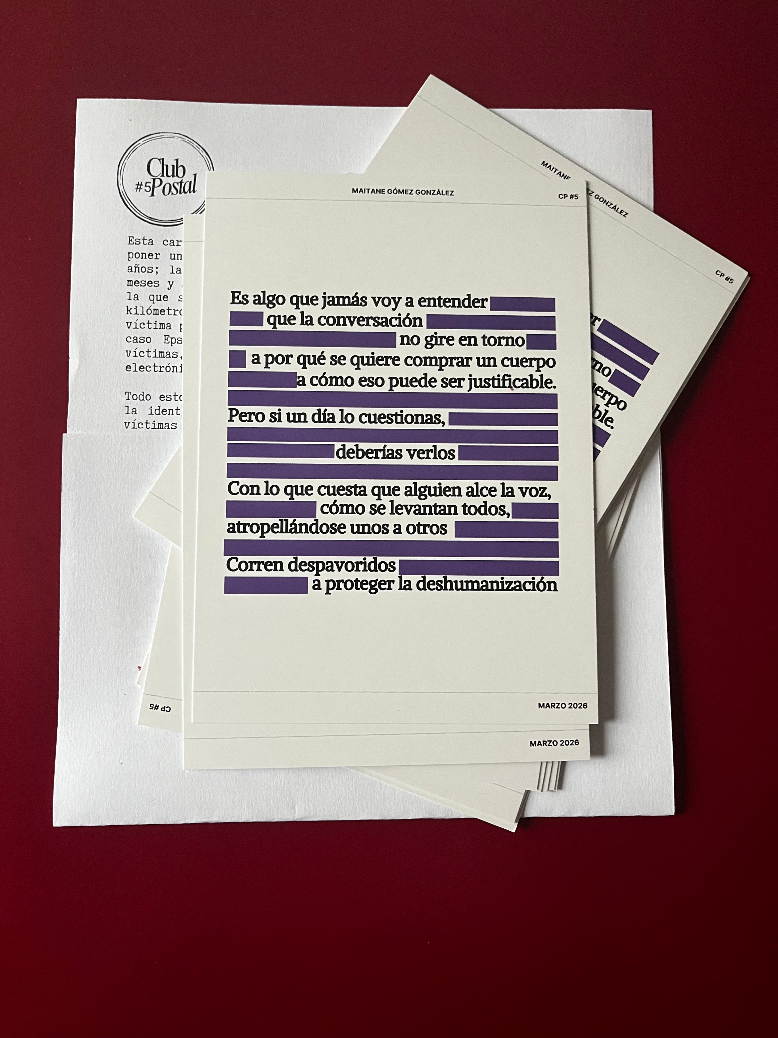 Club Postal #5 (Marzo 2026)